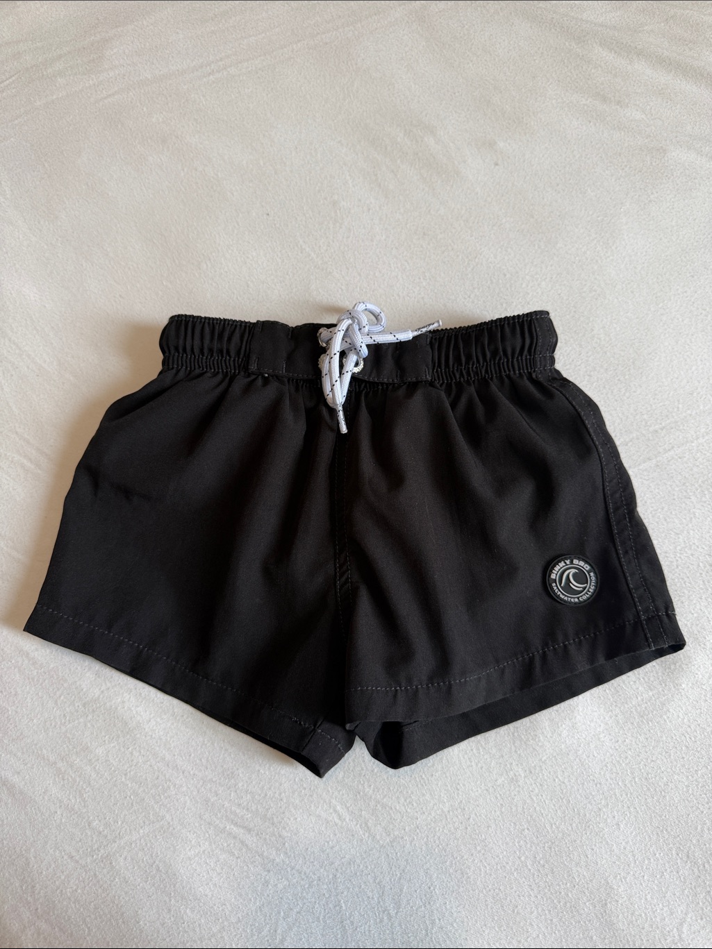 Binky Bro Black Drawstring Swim Trunks Size 2-3 Years